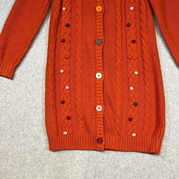Gymboree Sweater Kid Girls Medium 7/8  Long Cable - Picture 3 of 5